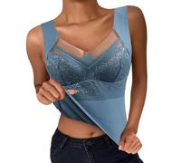 Reggiseno Minimizer Riducente,Gilet con Imbottiture per Reggiseno Imbottito Ispessito Corpo Dimagrante Reggiseno Autunnale Top De Velluto Termico autoriscaldante antitraccia Femminile