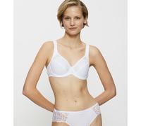 Reggiseno Modern lace+Cotton Bianco 3 C Tinta unita