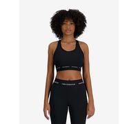 New Balance Sleek Medium Support Sports Bra Nero S Donna