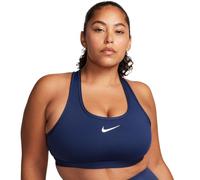Reggiseno Nike Swoosh Medium Support Non-Padded Sports - midnight navy/white - Blu (L)