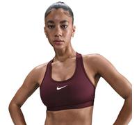 Reggiseno Nike Swoosh Medium Support Sports - burgundy crush/white - Rosso (XXS)