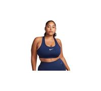 Reggiseno Nike Swoosh Medium Support Non-Padded Sports - midnight navy/white - Blu (L)