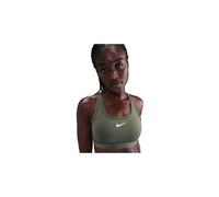 Reggiseno Nike Swoosh Medium Support Non-Padded Sports - medium olive/white - Verde (S)