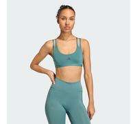 Adidas Reggiseno sportivo Optime Workout Strappy Supporto leggero Donna Grigio S