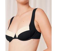 Reggiseno per bikini a balconcino Summer Glow Nero 46C Tinta unita