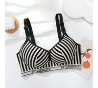 Reggiseno Per L'allattamento Crossover Non Con Ferretto Con Tessuto Confortevole E Traspirante Che Fornisce Sostegno 36,38,40,42,34Blocchi di colore,Lettere,A strisce,StampaTessuto in maglia