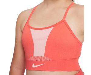 Reggiseno per ragazze Nike Dri-Fit Indy Seamless G - magic ember/magic ember - Multicolore (M)
