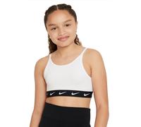 Reggiseno per ragazze Nike Girls Dri-Fit One Sports Bra - white/black - Bianco (S)