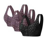 Reggiseno per Senior Chiusura Anteriore Reggiseno Traspirante per Anziani Reggiseni Senza Ferretto per Le Donne Anziane Delle Donne Reggiseni Sportivi, u, XXL