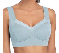 Reggiseno Posturale Donna, Reggiseno Con Chiusura Davanti Con Coppe In Pizzo Stretch Imbottitura Foderata In Cotone E Con Schiene In Morbida Microfibra Reggiseno Senza Cuciture Per Tutti I Giorni