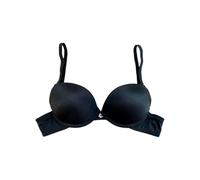 Reggiseno Push Up Con Ferretto Coppe Gel Papillon Taglia 2 Nero