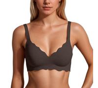 Reggiseno push up da donna senza ferretto, forte tenuta senza cuciture, con scollo a V profondo, classico, morbido reggiseni skiny, biancheria intima comoda, reggiseno da donna