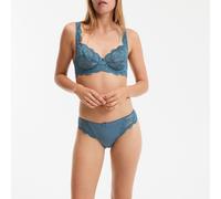 Reggiseno push-up in pizzo Anthea Blu 3 B Tinta unita