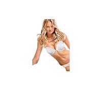 Reggiseno Push Up in Pizzo con Ferretto, Effetto Natural Plus +1 Taglia, Coppa B Graduata Art. 5000 (IT, Taglia della Coppa & Taglia della Fascia, B, 4, Bianco)