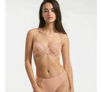 Reggiseno push-up in tulle ricamato Lyssa Beige 2 B Tinta unita