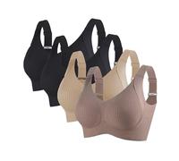 Reggiseno push up senza buegel da donna con seni grandi, tenuta forte, elegante, scollo a V, minimalista, traspirante, confortevole, leggero, adatto all'uso quotidiano, BC., 3XL