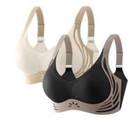 Reggiseno push up senza buegel da donna senza cuciture, comodo, forte tenuta, elegante, scollo a V, minimalista, traspirante, confortevole, leggero, adatto all'uso quotidiano, c, XL