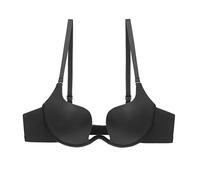 Reggiseno Push-up Sexy for Donna Intimo da Sposa Deep U Low Cut Backless Bralette Reggiseno con Scollo Profondo Reggiseni Invisibili (Color : Black, Size : 85/38B)