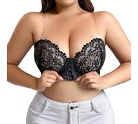 Reggiseno Schiena Scoperta Donna Reggiseno Trasparente Incrociato Dietro Bra Push-up Bralette Invisibile Elasticizzato Comfy Bralette Seamless Scollo a V Bustino Comfort Intimo
