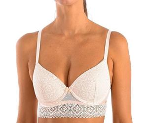 Reggiseno Selene con e senza ferretto push up imbottito coppa B C D colorati