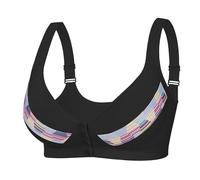 Reggiseno senza cuciture senza ferretto A G Cup 36 52 Grande formato europeo e americano senza anello reggiseni in pizzo da donna, Nero , 95A