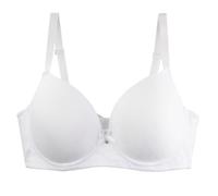 Reggiseno senza cuciture senza ferretto da donna Plus Size Reggiseni morbidi sottili con ferretto supporto biancheria intima per dormire Anti cedimenti raccolti bralette da donna in pizzo, bianco