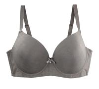 Reggiseno senza cuciture senza ferretto da donna Plus Size Reggiseni morbidi sottili con ferretto supporto biancheria intima per dormire Anti cedimenti raccolti bralette da donna in pizzo, Grigio