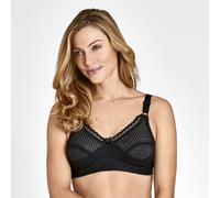 Reggiseno senza ferretti Cotton Dots Nero 4 D Tinta unita