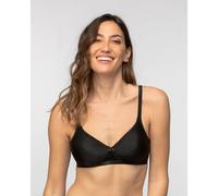 Reggiseno senza ferretti Cœur Croisé Satiné Nero 4 C Tinta unita