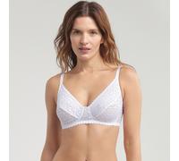 Reggiseno senza ferretti Daily Dentelle Bianco 5 D Floreale