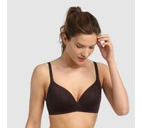 DIM Reggiseno Triangolo Imbottito Senza ferretto Invisifree Donna x1, Marrone pregiato, 75D