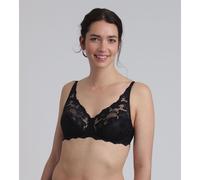 Playtex Reggiseno Senza Ferretto in Pizzo Essential Elegance Lace Donna x1, Nero, 38/5D