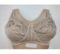 Selene, Reggiseno Donna in Pizzo, Senza Ferretto e Imbottitura, con Motivo Floreale, Collezione Scarlett, Colore Terra, Taglia 9B