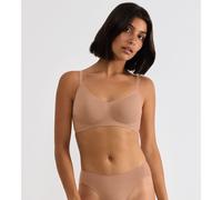 Sloggi Zero Feel Pure Soft Bra Reggiseno Imbottito, Marrone Nostalgic, M Donna