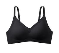 Reggiseno senza tracce, senza balene, piccolo busto effetto push up, retrazione laterale anti cedimento sportivo, schiena sexy, da donna, design elegante, reggiseno senza ferretto, Le Noir, L