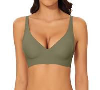 Reggiseno sexy e mutandine Set di offerte di magazzino Oggi Reggiseno da allenamento da donna Comodo senza tracce Biancheria intima sportiva tinta unita per dormire a copertura completa gilet