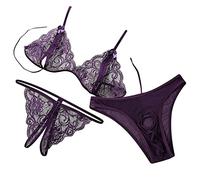 Reggiseno Sexydonna Calze Autoreggenti A Rete Sexy Waist Set Men 3 T Parola Bassa Trasparente E Donne Appello Biancheria Intima Sexyshop Lingerie Hot Completino Hot Donna Purple One Size