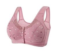 Reggiseno Sfoderato Minimizer Taglie Forti,Reggiseno Post-Chirurgico for Mastectomia in Cotone con Chiusura Frontale for Biancheria Intima Senza Fili for Donne Anziane Medie,Regalo Divertente