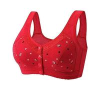 Reggiseno Sfoderato Minimizer Taglie Forti,Reggiseno Post-Chirurgico for Mastectomia in Cotone con Chiusura Frontale for Biancheria Intima Senza Fili for Donne Anziane Medie,Regalo Divertente