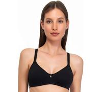 SIeLEI 2 Reggiseni Natural Cotton (Art. 1450 Non Imbottito, Senza Ferretto Organic biocotton) (5, Nero)