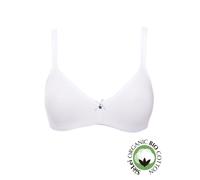 SIeLEI 2 Reggiseni Natural Cotton (Art. 1450 Non Imbottito, Senza Ferretto Organic biocotton) (3, Bianco)