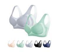 Reggiseno sollevatore ultra sottile in seta di ghiaccio, traspirante, di supporto, traspirante, traspirante, traspirante, traspirante, traspirante, 2PCS-C., L