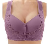 Reggiseno sottile senza lacci confortevole traspirante biancheria intima di grandi dimensioni Brater fibbia femminile reggiseno profondo scollo a V gilet bralette senza fili reggiseno omfort reggiseni