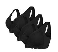 Reggiseno sottile senza lacci confortevole traspirante biancheria intima di grandi dimensioni Brater fibbia femminile reggiseno con scollo a V gilet bralette reggiseno senza fili reggiseno morbido per