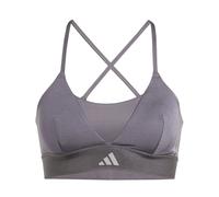 Reggiseno sportivo adidas Hyperglam Shine Gris M