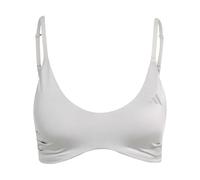 Adidas Optime Essentials Workout Shine Low Impact Sports Bra Bianco L Donna
