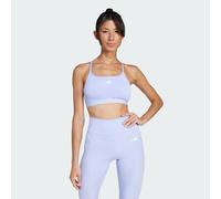 Reggiseno sportivo Aeroreact Training 3-Stripes Violet Tone S