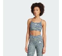 Reggiseno sportivo Aeroreact Training Light Support 3-Stripes Silver Green XS (A-B)