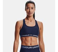 Reggiseno sportivo Armour® Mid Crossback da donna Midnight Blu Marino / Midnight Blu Marino / Bianco XS