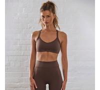 Reggiseno sportivo con spalline a spaghetti e schienale incrociato, adatto per attività fisica, corsa, esercizi, padel, tennis, pickleball, palestra L,M,S,XL,XSColore unicoTessuto in maglia